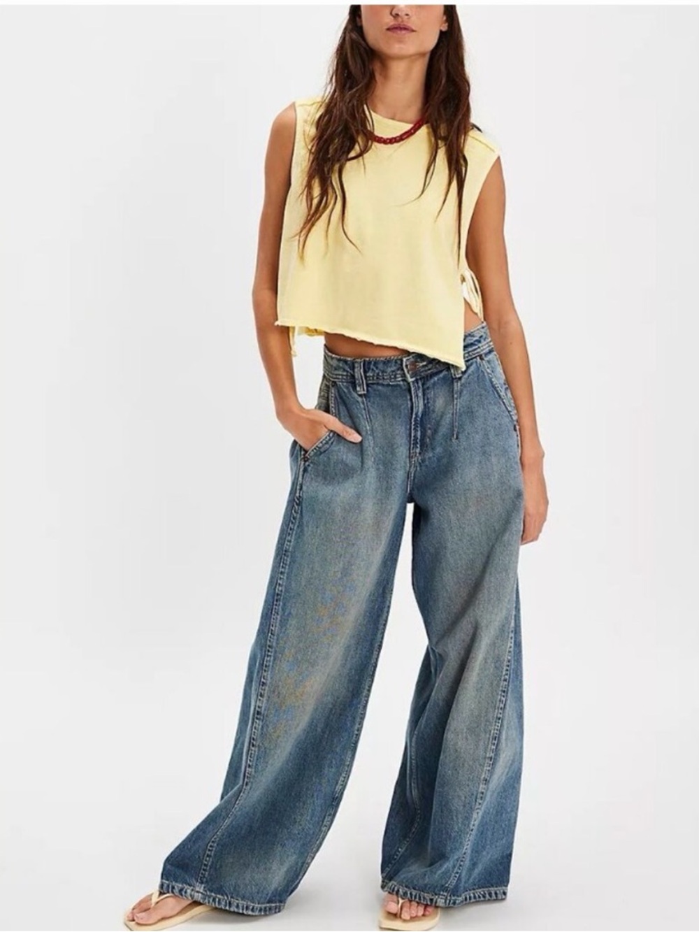 Free People Block Party Wide-Leg Jeans NWT still in bag!